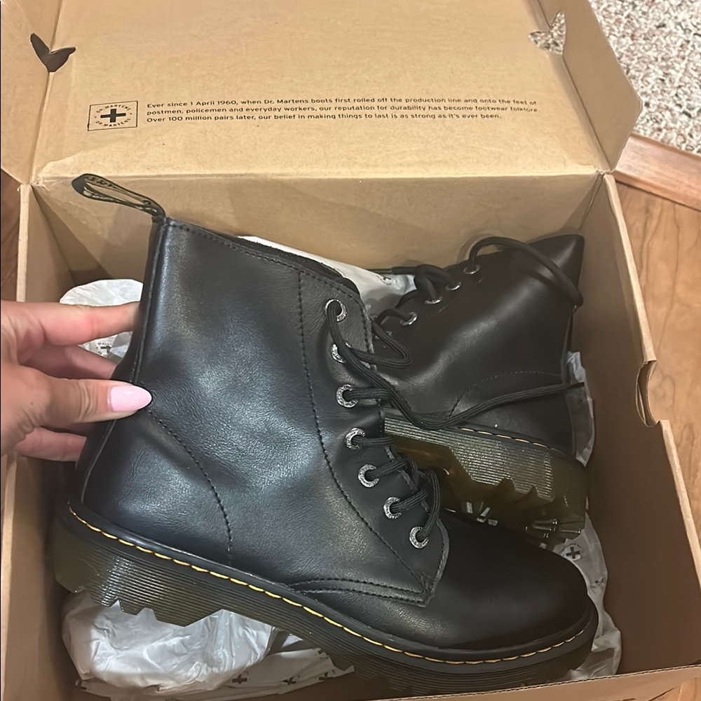 Dr. Martens Black Leather Boots